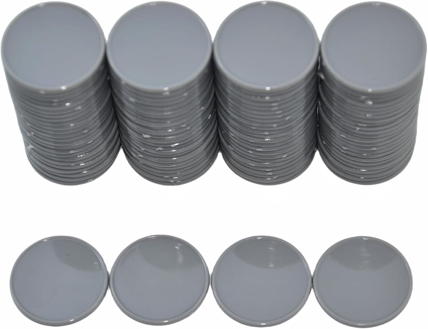 Smartdealspro Set of 100 1 Inch Opaque Plastic Learning Counters Mini Poker Chips Game Tokens with Storage Box (Pink)