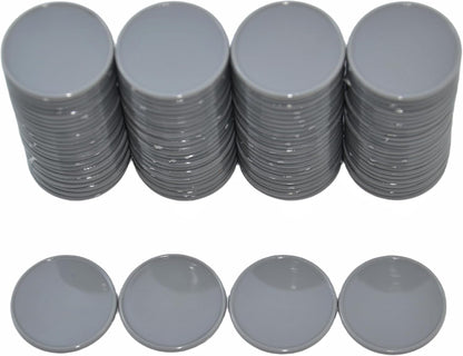 Smartdealspro Set of 100 1 Inch Opaque Plastic Learning Counters Mini Poker Chips Game Tokens with Storage Box (Pink)