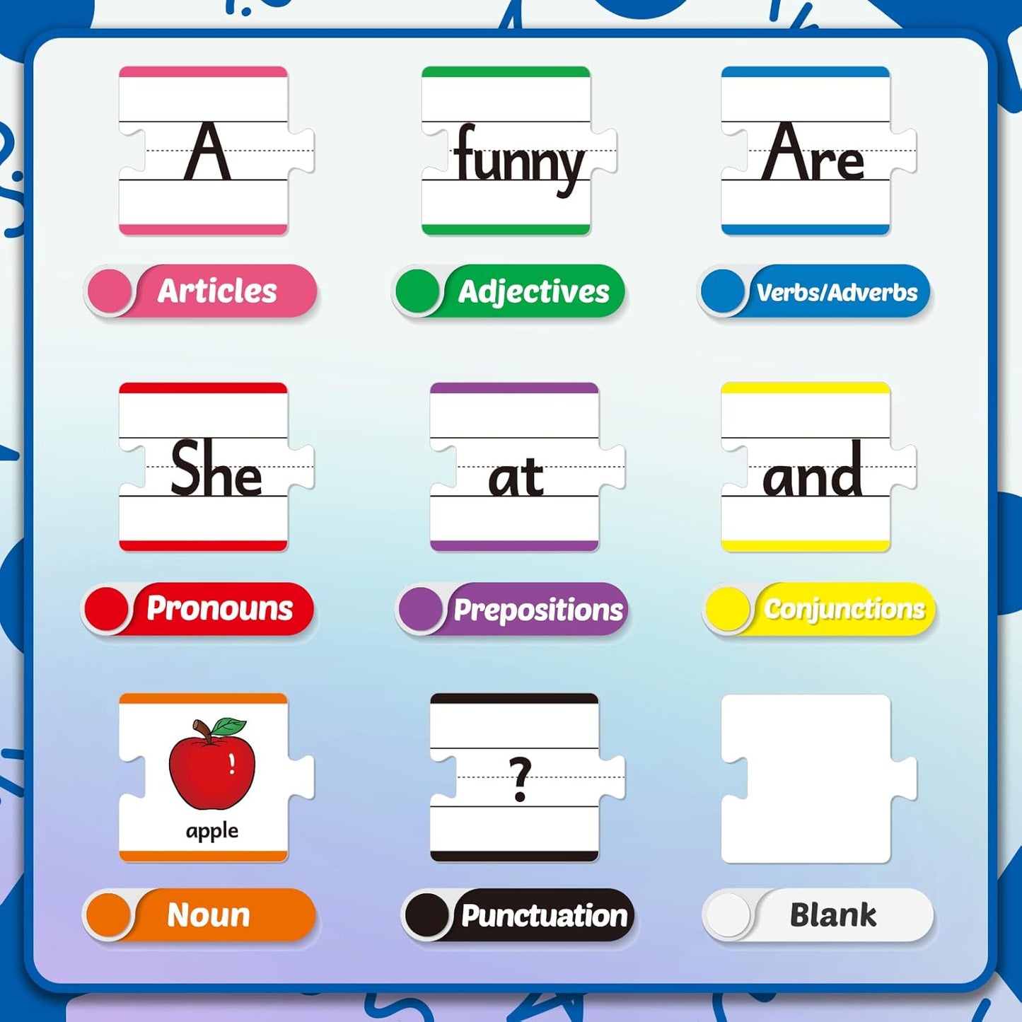 Aizweb Sentence Building,CVCC & CCVC Word Game,Sight Word Phonics Games for Kindergarten 1st Grade Classroom Must Haves,Montessori Reading Learning Games,Speech Therapy Special Education Manipulative