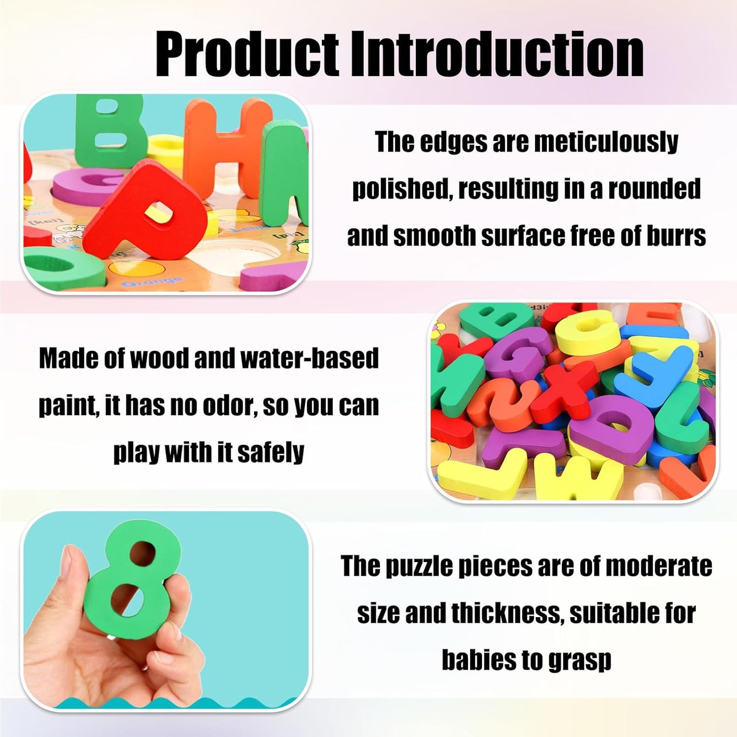 Wooden Number Puzzle for Young Children, 1-20 Digit Operation Symbol Puzzle, Suitable for Number Learning and Educational Toys for Preschool Children Aged 3-5 Years Old