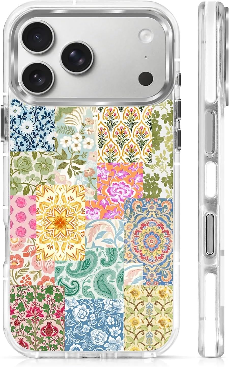 for iPhone 17 Pro Max Case [Compatible with Magsafe],Girls Women Clear Magnetic Case Silicone Shockproof Protective Cover with Pattern Colorful Motivational Letters