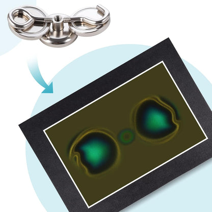 4 x 4 Inch Magnetic Field Viewing Film, Magnetic Field Viewer, Magnetic Flux Display, Magnet Pattern Detector, See Magnetic Field for Scientific Project (4 * 4 Inch)