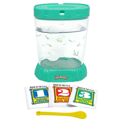 The Original Sea Monkeys - Ocean Zoo - Grow Your Own Pets Science Kit- Includes Eggs, Food, and Water Purifier, Color May Vary