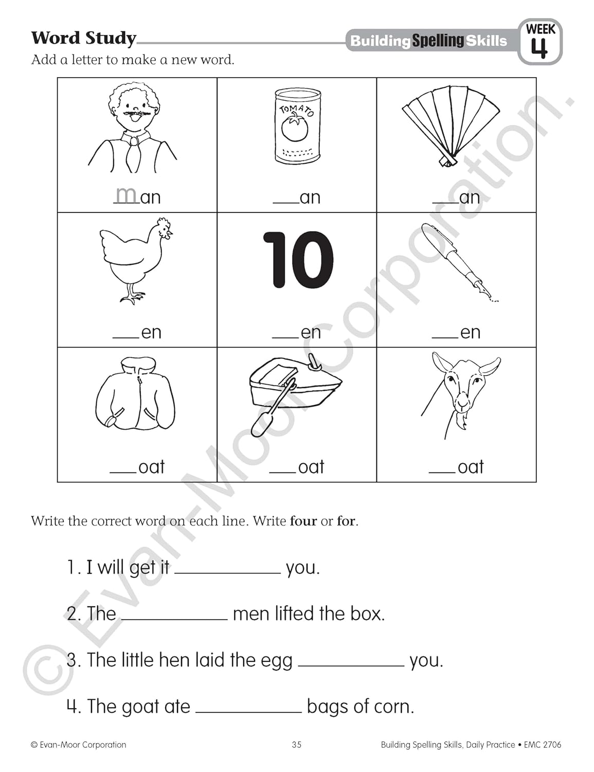 Evan-Moor Building Spelling Skills, Grade 2 - Homeschooling & Classroom Resource Workbook, Reproducible Worksheets, Teaching Edition, Spelling Strategies, Reading and Writing Skills