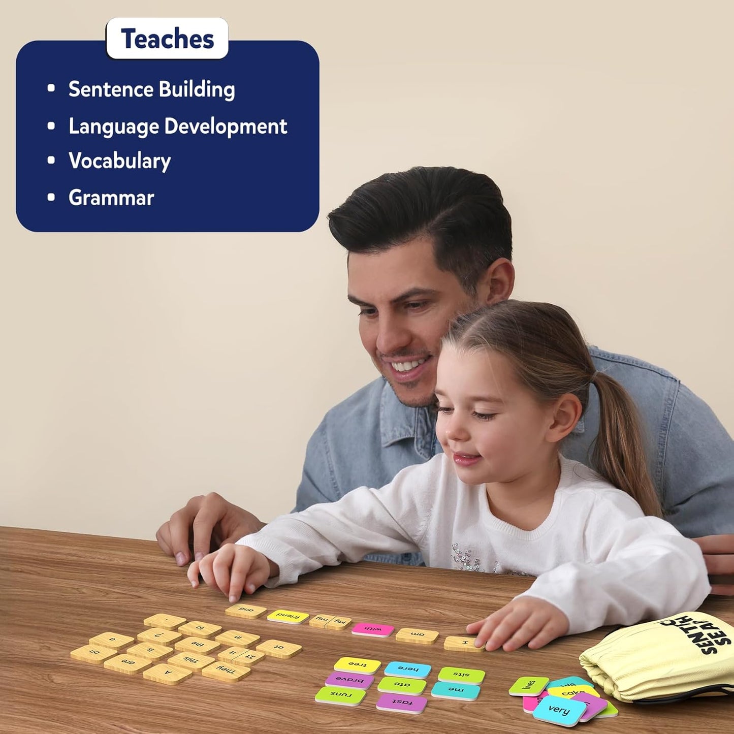Skillmatics Wordables Level 1 & Sentence Search Bundle, Learning Toys, Screen-Free Language Game, Educational Gifts for Ages 5, 6, 7, 8, 9 & Up