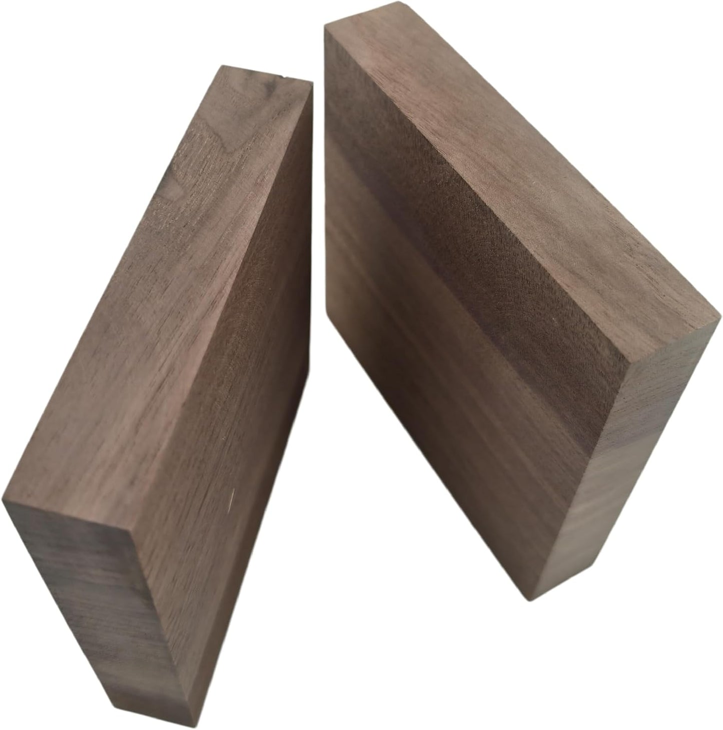 2PCS Unfinished Walnut Wood Blocks for DIY Crafting,Scroll Saw, Woodworking, Wood Carving,Burning,Laser Cutting,Engraving, CNC Cutting, Painting, Fretwork (5.9 x 1.96 x 0.78)