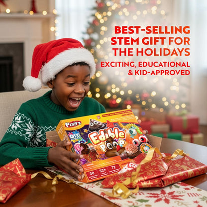 Playz Edible Candy Making Science Kit for Kids Ages 8-12 Years Old - Food Science Chemistry Kid Science Kit with 40 Experiments to Make Your Own Chocolates, Educational Science Kits for Boy & Girls