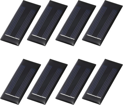 MECCANIXITY 8PCS 1.5V 0.09W 0.06A Mini Solar Panels for Solar Power, Small Solar Photovoltaic Cells Charge DIY Electric Toy Materials Solar System Kits, 1.18" x 1.18"