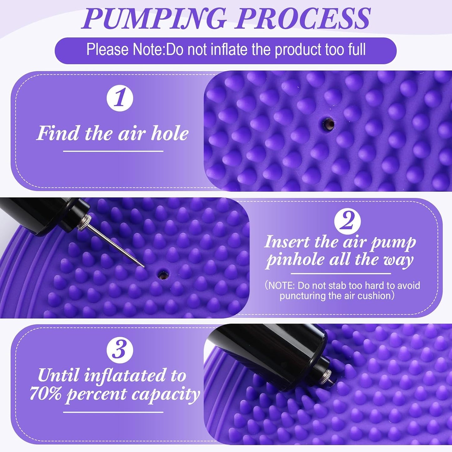 Libima 4 Pcs Wiggle Seat Inflated Wobble Cushion for Sensory Kid 13 Inches Balance Disc Flexible Seating for Classroom Sensory Pad for Chair Wiggle Cushion
