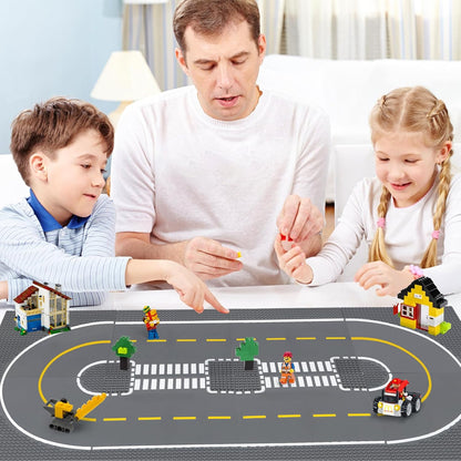 Classic Baseplates Building Plates-10" x 10" Building Boards,100% Compatible with All Major Brands and Activity Table, Creative Platforms Mats for Toy Bricks (Sand, 8 Pack)