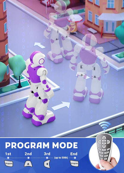 Robot Toys for Kids,Programmable Remote Control Smart Walking Dancing Robot Toy with Gesture & Sensing for Age 4 5 6 7 8 9 10 Year Old Boys for Birthday Present