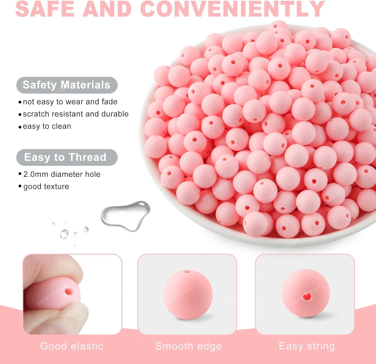 65Pcs 19mm Silicone Beads for Keychain Making Bracelet Necklace, Bulk Round Silicone Beads for Pens（Christmas Green） - Colors A