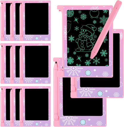 Nezyo 24 Pack Toy Inspires Party Favors Supplies, LCD Writing Tablet for Kids, 4.6'' Mini Board Drawing Tablet, Cartoon Goodie Bags Stuffers Birthday Toddler Boy Student Gifts