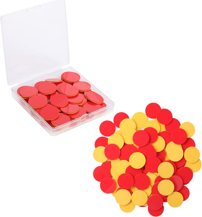 Mr. Pen- Two Color Counters, 100 pcs, Counters for Kids Math, Counters, Math Counters, Red and Yellow Counters, Math Counters for Kids, Counting Chips, Counters for Math