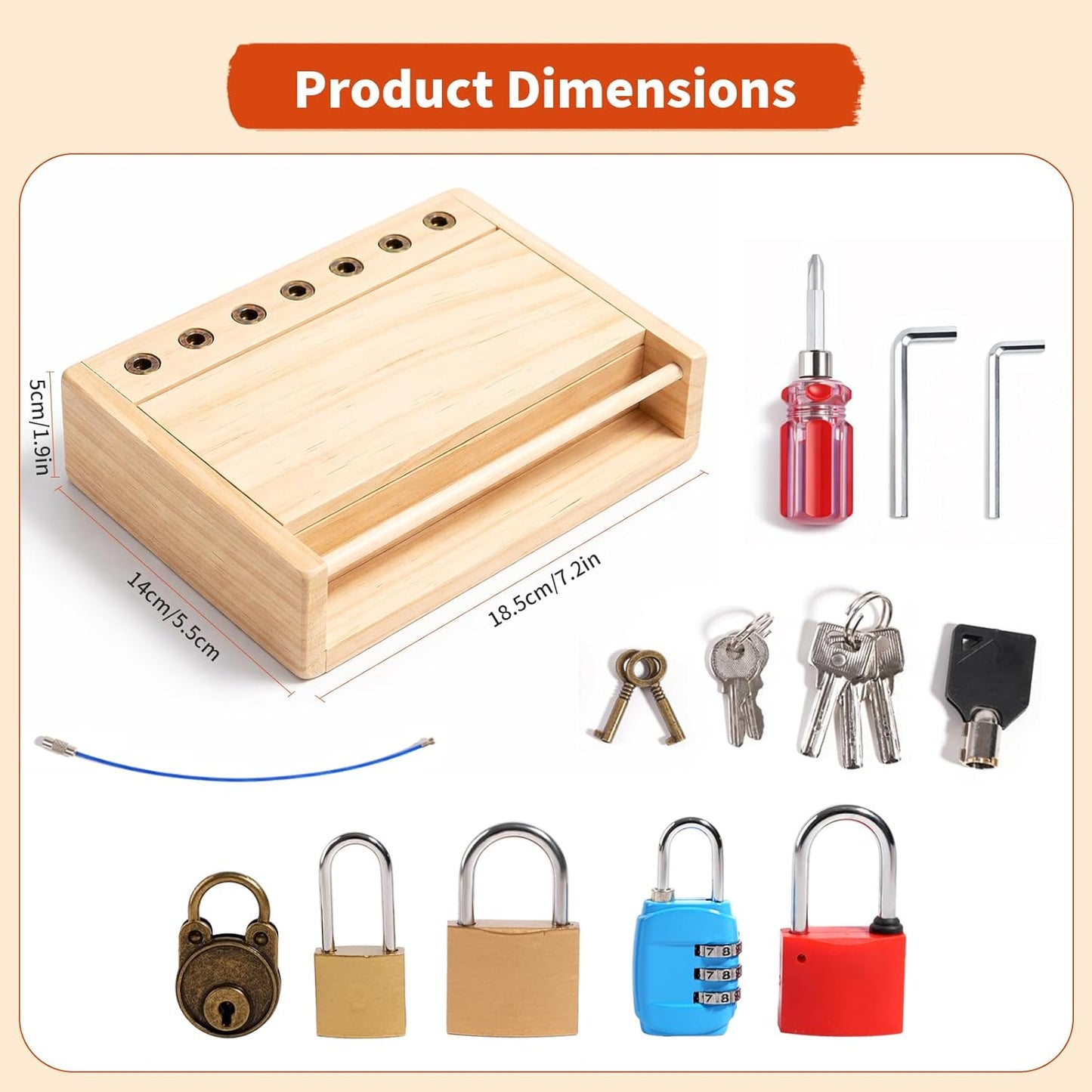 INIFEIDALA Kids Tool Set,Montessori Educational Toys for 3 4 5 Year Old,Montessori Screwdriver Board Set,Sensory Preschool Learning for Toddler Travel,Fine Motor Skills - STEM Toys