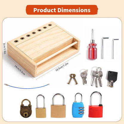 INIFEIDALA Kids Tool Set,Montessori Educational Toys for 3 4 5 Year Old,Montessori Screwdriver Board Set,Sensory Preschool Learning for Toddler Travel,Fine Motor Skills - STEM Toys
