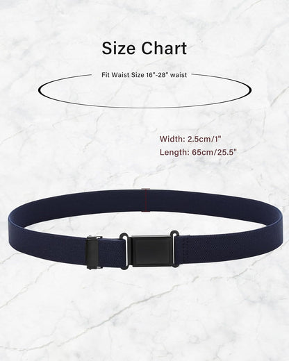 AWAYTR 3 PCS Kids Adjustable Magnetic Belts - Easy to Use Magnetic Buckle Belt for Boys and Girls