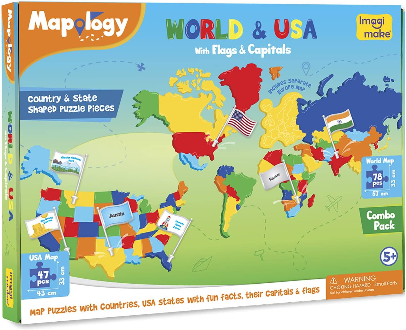 Imagimake Mapology Solar System for Kids | Educational Toys for Kids 5-7 | Space Toys | Puzzles for Boys & Girls Ages 4-8 | 6 Year Old Boy Gifts & Girl Gifts