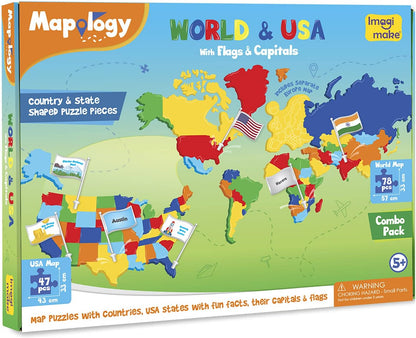 Imagimake Mapology Solar System for Kids | Educational Toys for Kids 5-7 | Space Toys | Puzzles for Boys & Girls Ages 4-8 | 6 Year Old Boy Gifts & Girl Gifts