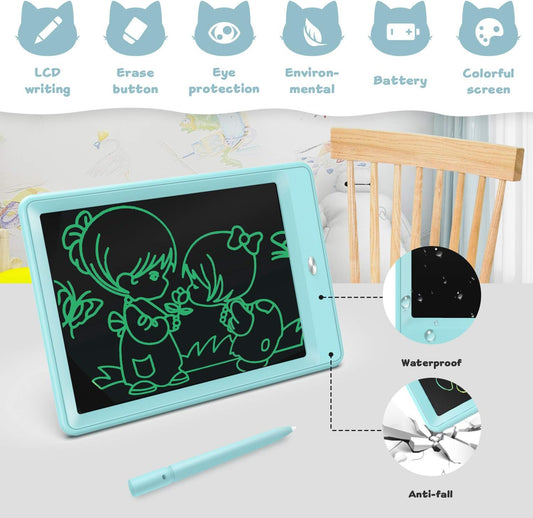 bravokids 10 Inch LCD Writing Tablet for Kids, Erasable Drawing Tablet for Toddlers, Doodle Board for Boys, Learning Painting Pads Toys, Christmas Birthday Gifts for 3 4 5 6 Years Old Girls