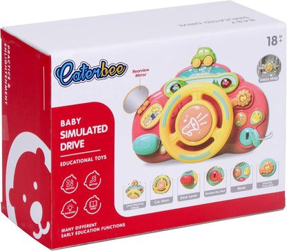 Caterbe Steering Wheel for Toddlers Toys, Baby Montessori Toy for Educational Gift