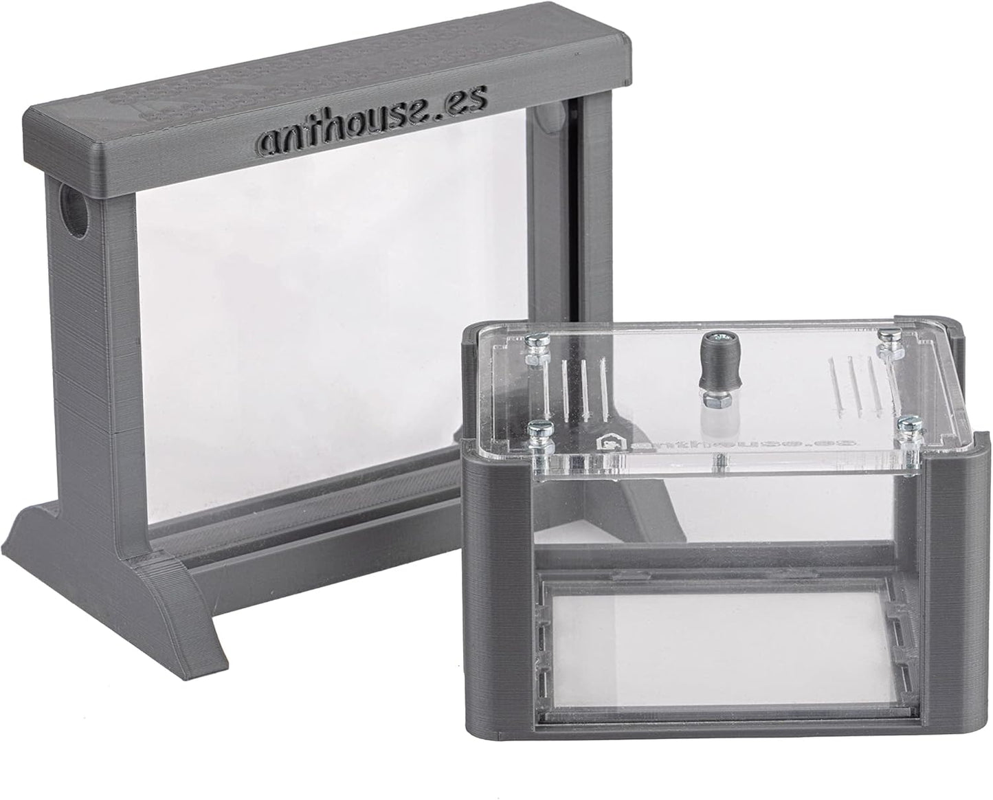 Anthouse.ES - Natural Sand Ant Farm - Basic Acrylic Kit (Sandwich + Foraging Box) - 12x10x1 cm and 18x10x5 cm