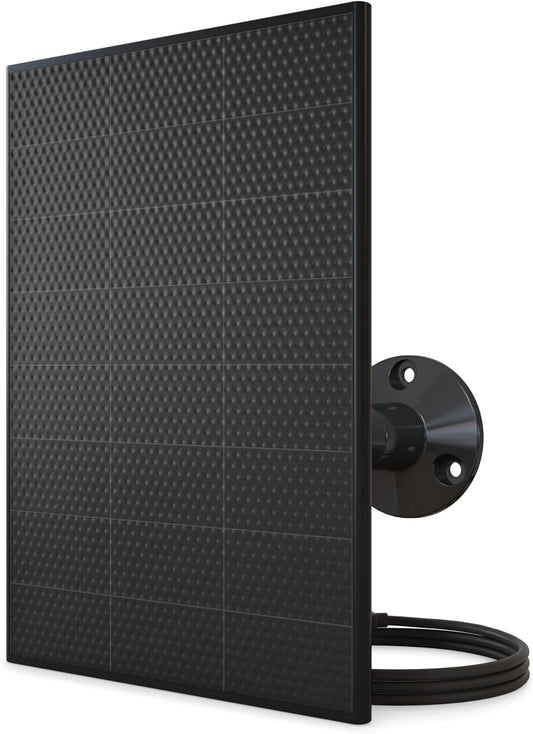 Arlo Solar Panel Charger (White), Arlo Certified Accessory, Weather Resistant, Easy Install (2025 Released), Works with: Essential Series, Go 2, Pro 3/4/5S/6/6 XL, Ultra Series, Wireless Floodlights