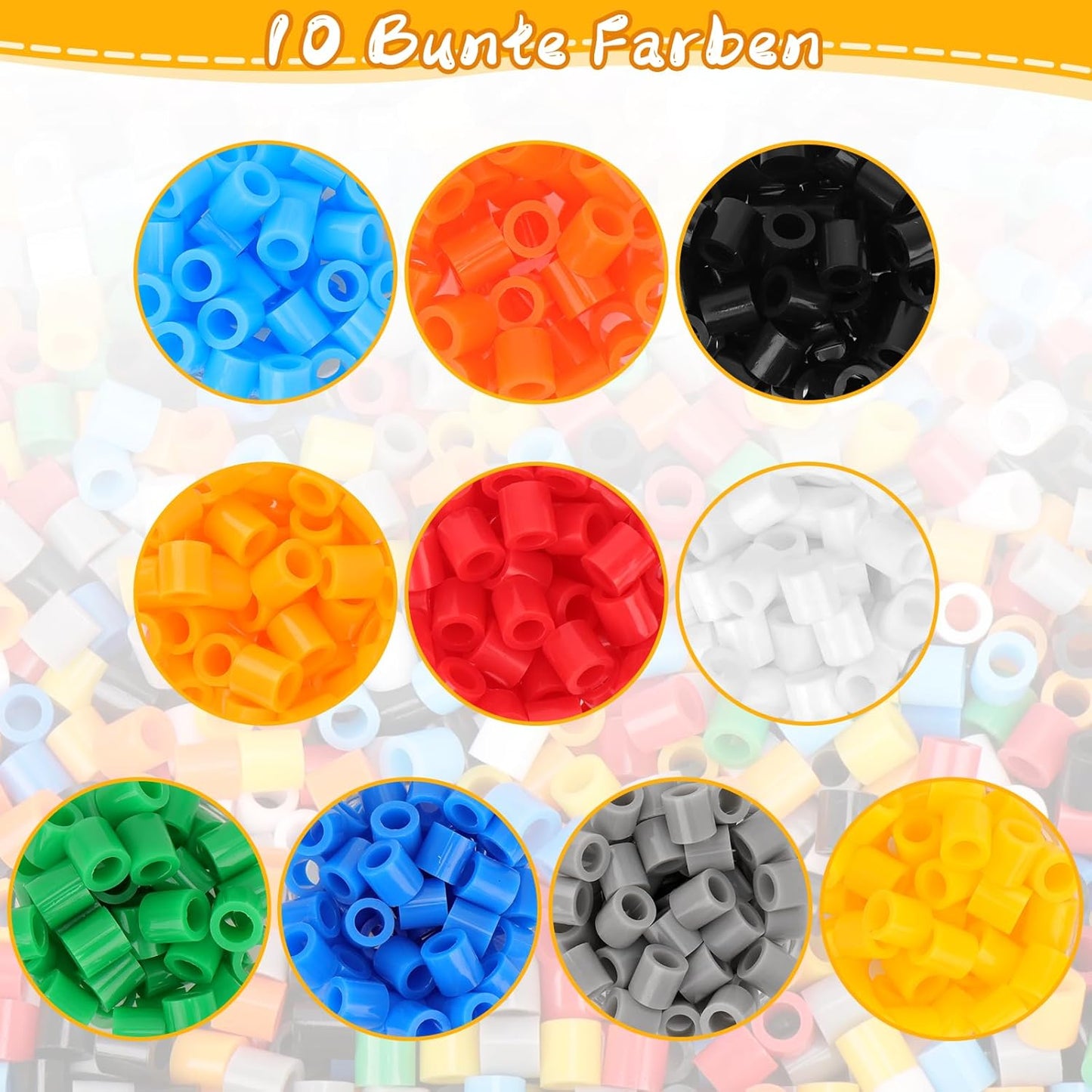 Homgaty 10MM Fuse Beads Kit,1000 PCS XL Iron Melting Beads for Christmas Patterns and Ironing Paper, DIY Art Craft Iron Bead,Crafts Set for Adult