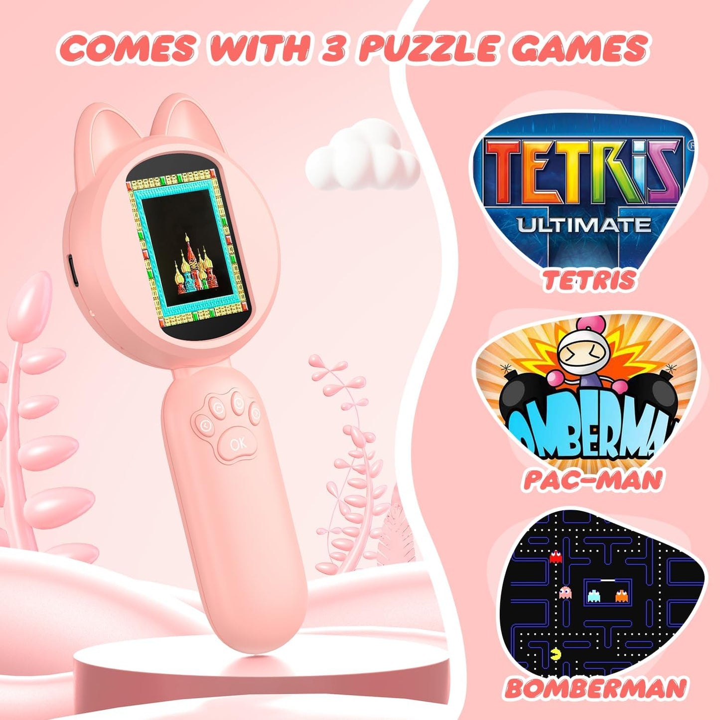 Leipan Magnifying Glass for Kids, 100X Handheld Microscope with 2" LCD Scrren, Kids Magnifer with 8 LED Lights, Christmas Birthday Gifts for Children