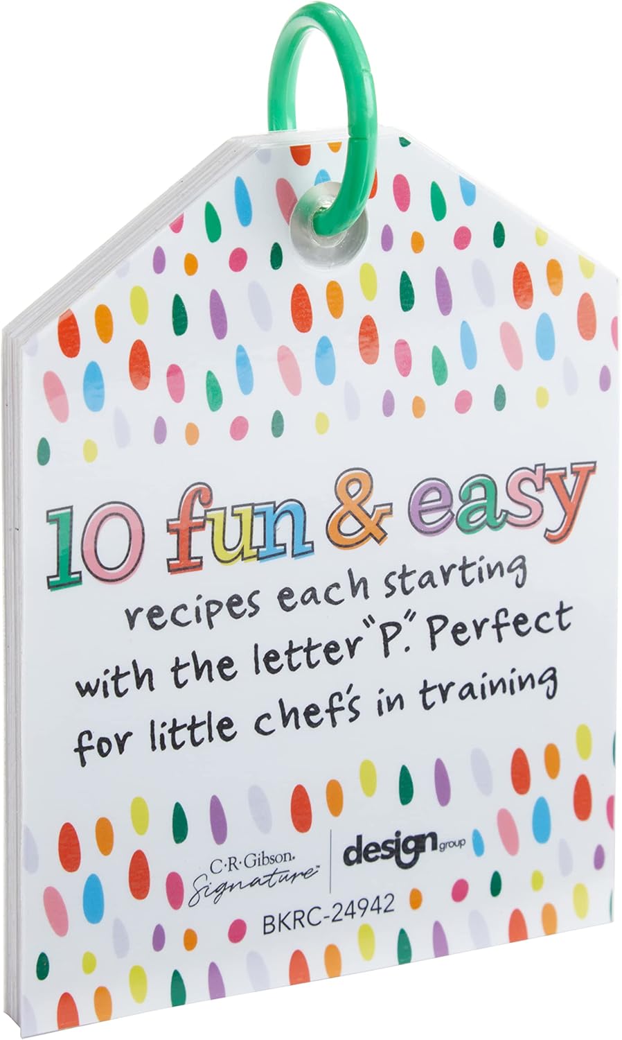 C.R. Gibson Kids Games - Little Chef Kitchen Activity Set for Toddlers and Preschoolers, 10-Count, Easy Peasy Recipe Card Ring