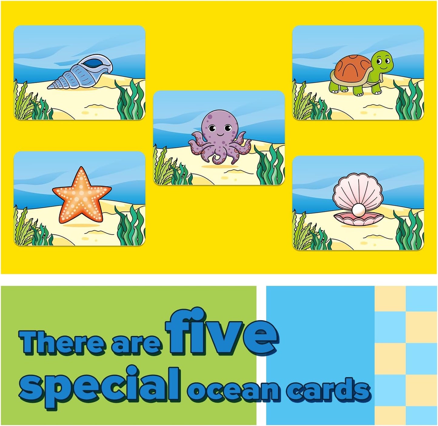 Broytain Word Ocean Phonics Board Game for Kids, Educational Learning Board Game for Boys and Girls, Reading and Spelling Game Ages 4-6, Classroom Travel Indoor Outdoor Family Game