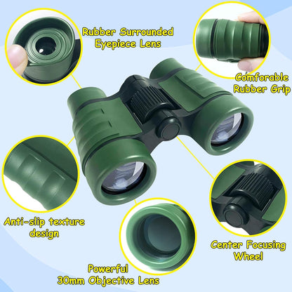 ESSENSON Binoculars for Kids Toys Gifts for Age 3, 4, 5, 6, 7, 8, 9, 10+ Years Old Boys Girls Kids Telescope Outdoor Toys for Sports and Outside Play, Bird Watching, Birthday Presents(Blue)