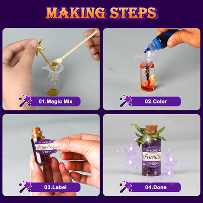 Magic Potion Kit for Girls - Fairy Potions Kit 22 Potions Magic Mix Kit for Kids 6 7 8 9 10 12+ Years Mystery Potion Making kit Art Craft Kit Gifts Toys for Christmas Halloween Birthday