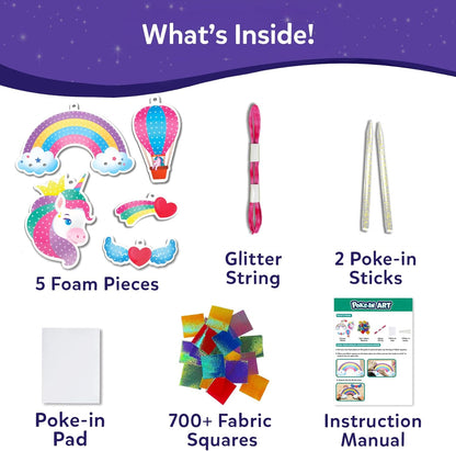 Skillmatics Poke-in Art - Magical Unicorn Dream Decor, Mess-Free Fun for Kids, DIY Wood Craft Kits, Screen-Free Activity, Gifts for Ages 4, 5, 6, 7, 8, 9