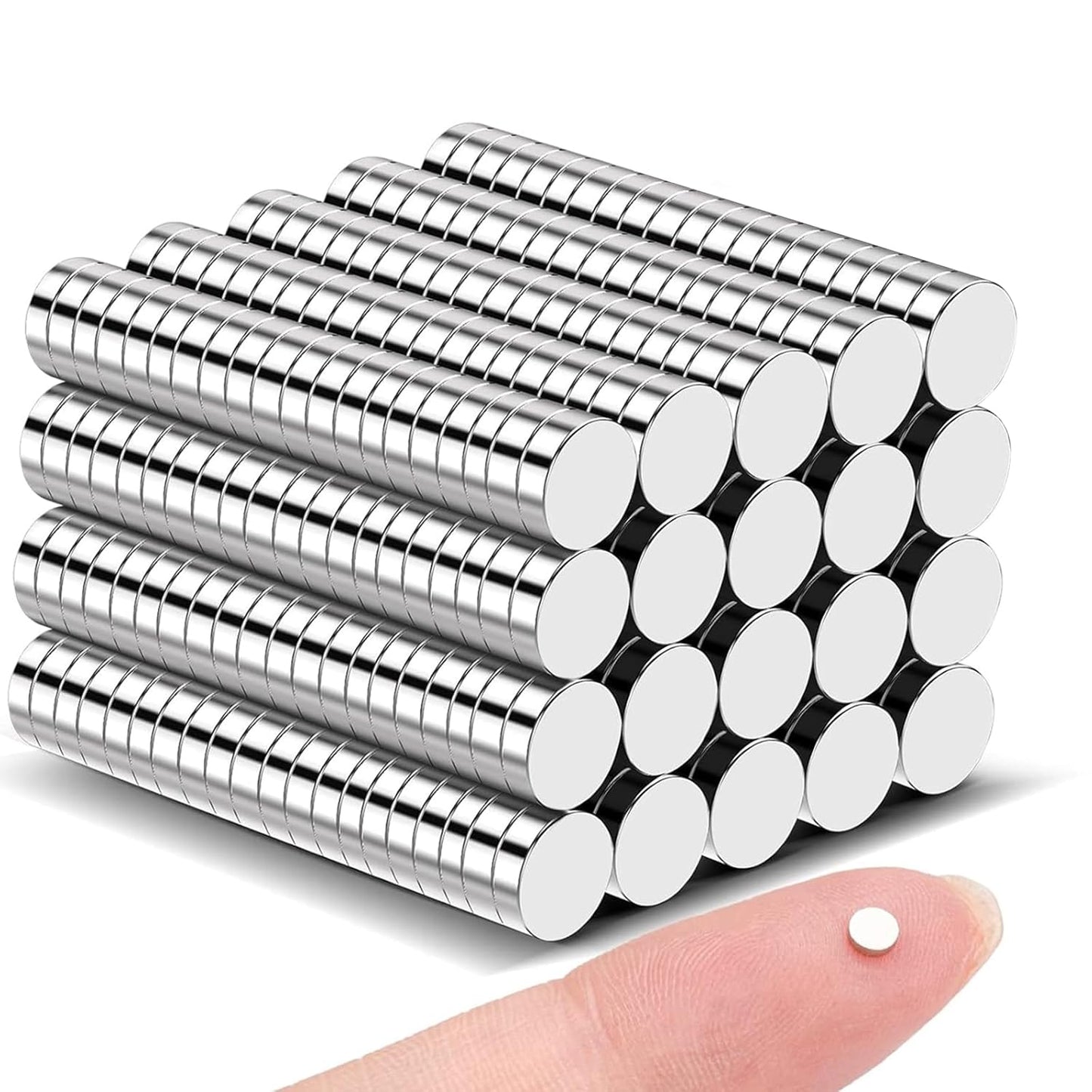 320Pcs Small Neodymium Magnets, 6x2mm Small Rare Earth Magnet Mini Magnets for Whiteboard, Office, School, STEM Measurement Kit, 3D Printing,Science Experiments