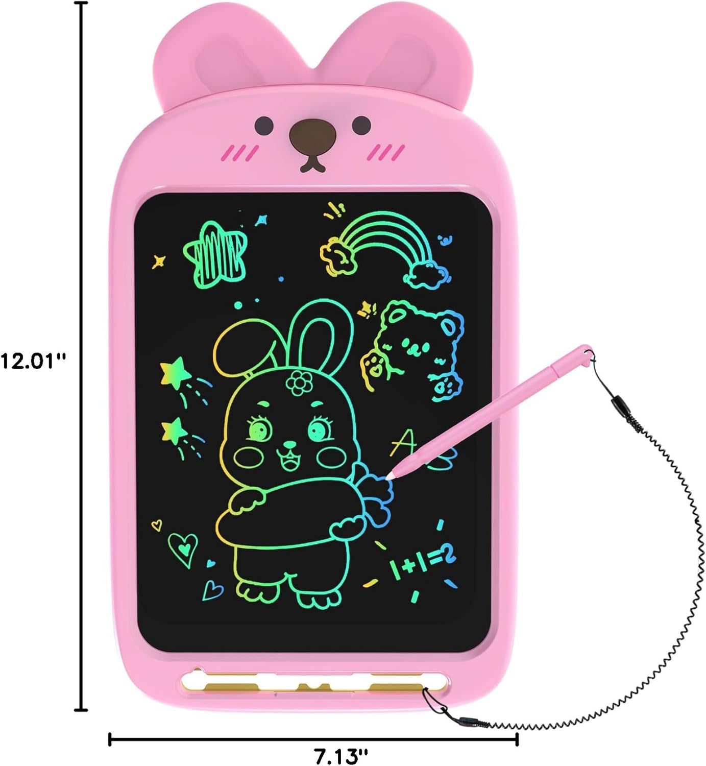 10 Inch LCD Writing Tablet, Erasable Doodle Board Toy, Cute Lion Drawing Pad for Kids Ages 2-6 - Educational Christmas Birthday Gift (Lion)