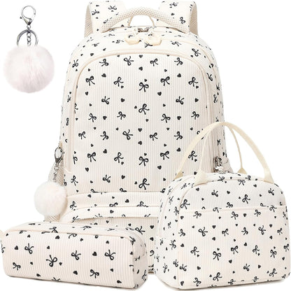 Girls Backpack for Elementary Unicorn Backpack Kids Backpack School Bookbag for Girls 3 in 1 Set Back to School