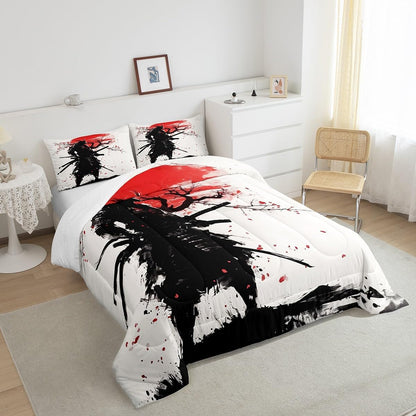 Castle Fairy Drum Kit Comforter Set,Musical Instruments Bedding Set for Kids Girls Women,Adults Rock Music Comforter,Neon Lighting Quilted Duvet Set Bedroom Collection Twin Size 2Pcs