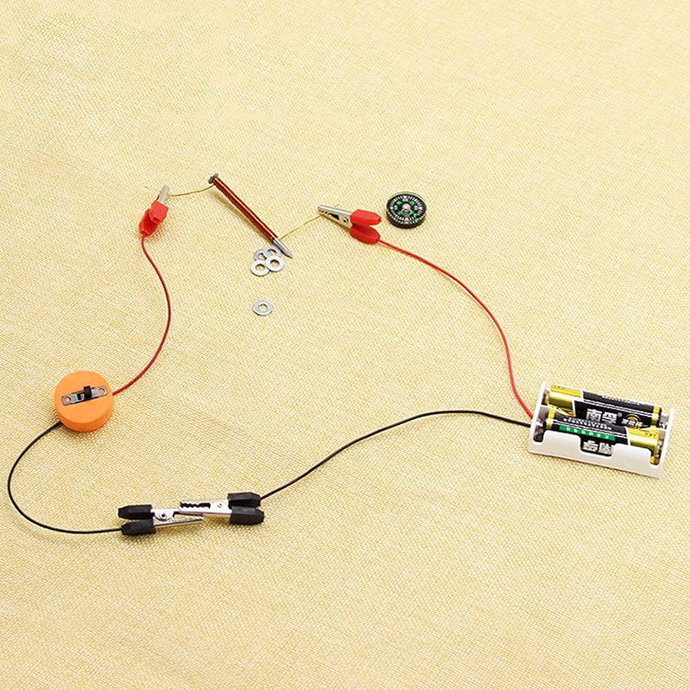 E-outstanding 1 Set Physics Experiment Homemade Electromagnet Experiment DIY kit for Physical and Science Project