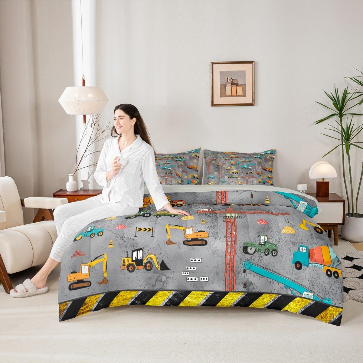 Erosebridal Chemistry Comforter Set with Sheets Full Size Periodic Table of Elements Bed in A Bag 7 Piece Science Chemistry Lovers Bedding Set for Kids Boys Children Bedroom Modern Black Bed Sets