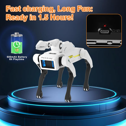 Smart Robot Dog - Interactive STEM Pet with Voice Control, 30+ Actions & APP Programming, Durable Design for Kids Age 6+ (Compatible with iOS/Android)