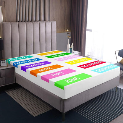 Chemistry Bed Sheets for Kids Teens Girls Boys,Chemical Experiment Fitted Sheet Twin,Science Themed Sheets for Math Lovers,Chemistry Lab Bedding Set,White and Black