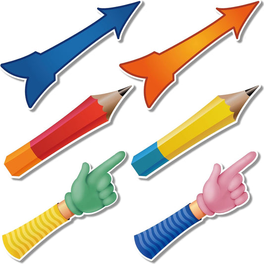 Yeaqee 6 Set Magnetic Spinner for Whiteboard Arrow Spinner Spinzone Magnetic Whiteboard Game for Office