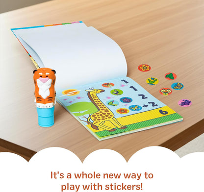Melissa & Doug Sticker Wow!™ 24-Page Activity Pad and Sticker Stamper, 300 Stickers, Arts and Crafts Fidget Toy Collectible Character – Sea Turtle - for Kids Ages 3+ - FSC Certified