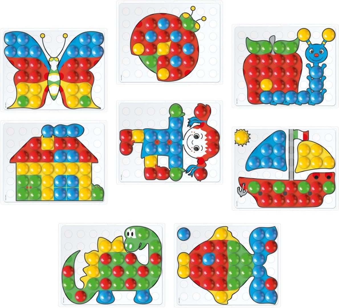 Quercetti Fantacolor Junior Mosaic Pegboard Set