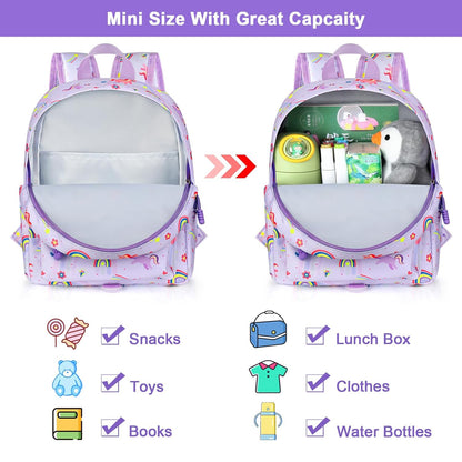 Accmor Toddler Backpack Leash, Mini Child Backpack with Anti Lost Wrist Link, Cute Kids Backpack Leash Walking Harness for Outdoor Travel, Small Excavator Backpack Tether for Baby Boys Girls Ages 1-3