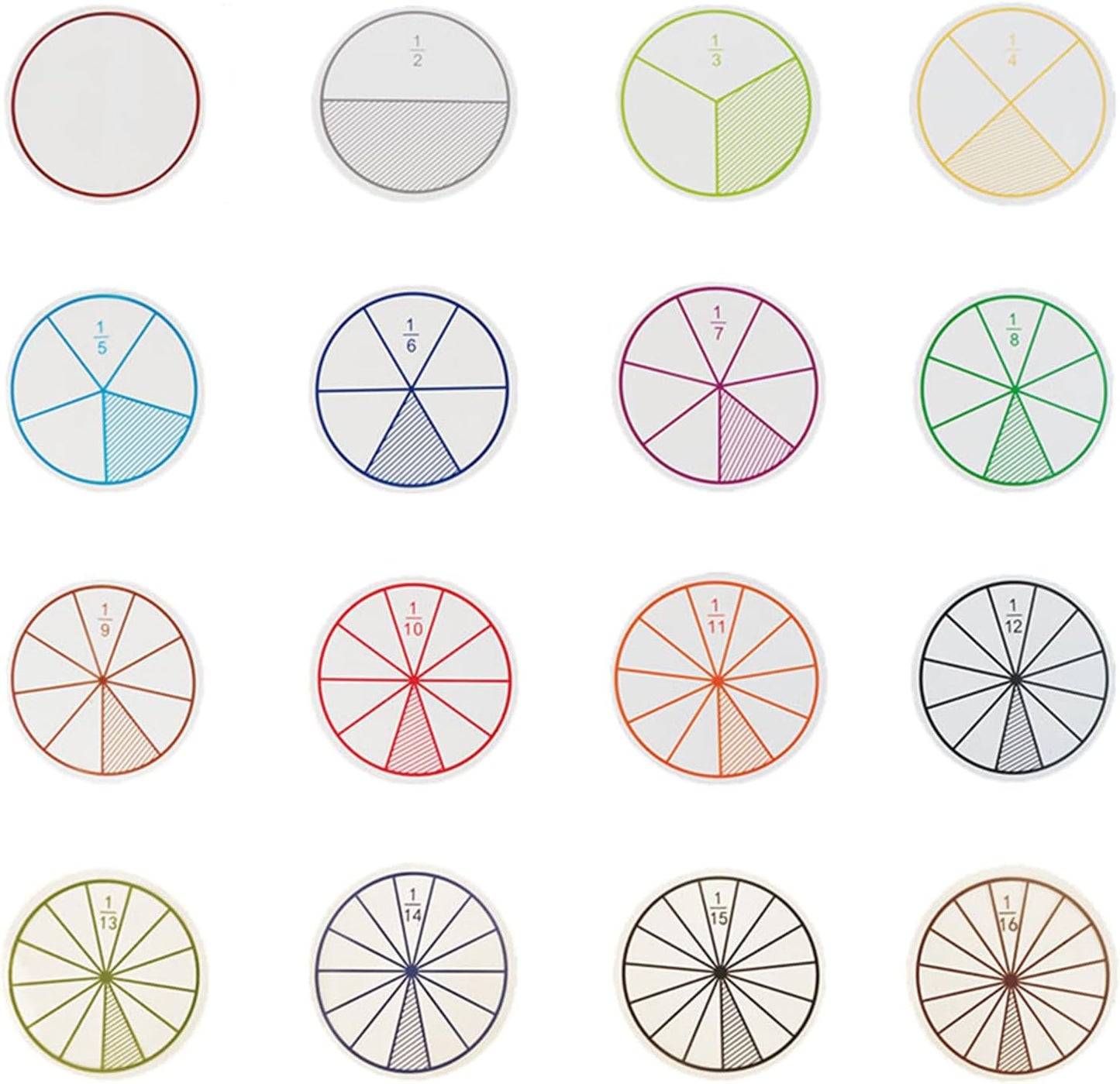 Fractions Circles Interactive Fraction Discs Fraction Mathematics Learning Aid for Student Teacher Student Math Learning