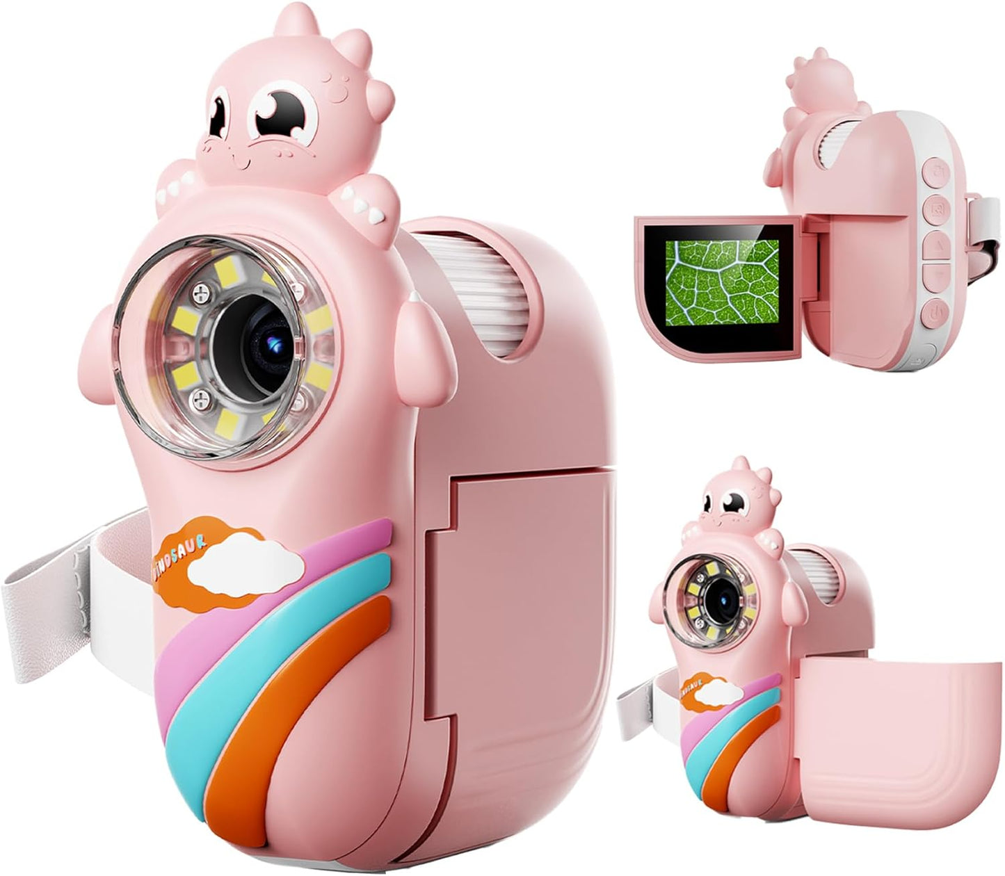 Kids Microscope Digital Camera, 1000X Handheld Camera Microscope for Kids with 2'' Screen, Educational Magnifying Glass Toy Christmas Birthday Gifts for Age 3 4 5 6 7 8 9 10 11 12 Girls Boys - Purple