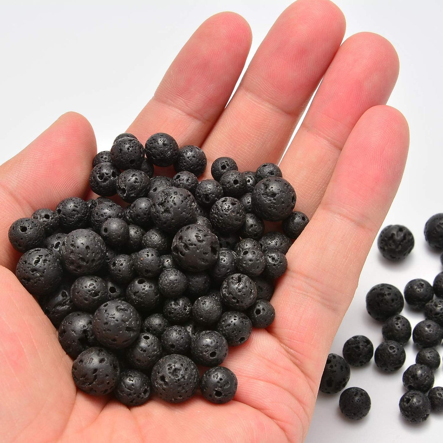 NCB 100pcs Original Natural Stone Beads Gemstone Round Loose Beads 6mm 8mm 10mm (Blue Aventurine, 6mm 100Beads) - Colors A