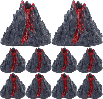 Toyvian Realistic Volcano Model Toy, 2.76inch Simulation Lava Volcano Figure for Science Projects School Dioramas Miniature Landscape Ornament Cake Toppers Educational Science Kit for Kids